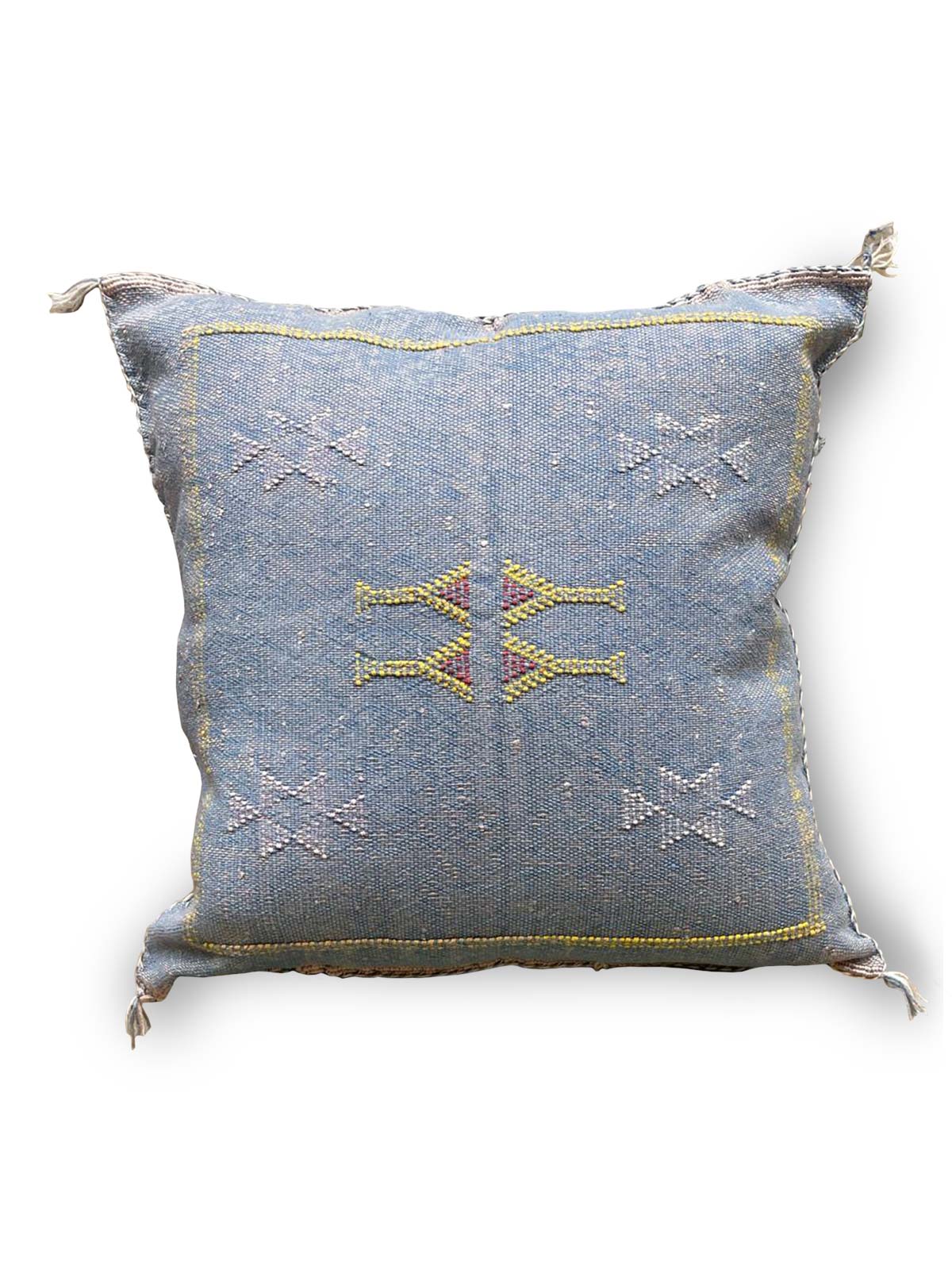 Handmade Moroccan Berber Cushion - Pale Blue (Cover) 49 x 49 cm