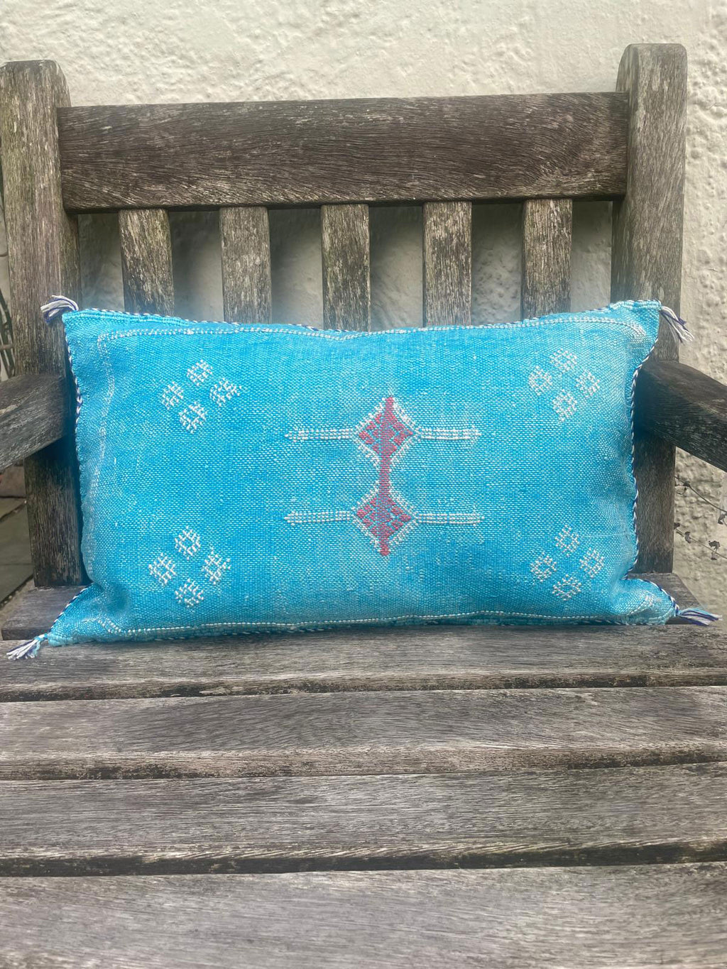 Handmade Moroccan Berber Cushion - Azure (Cover) 62 x 42 cm