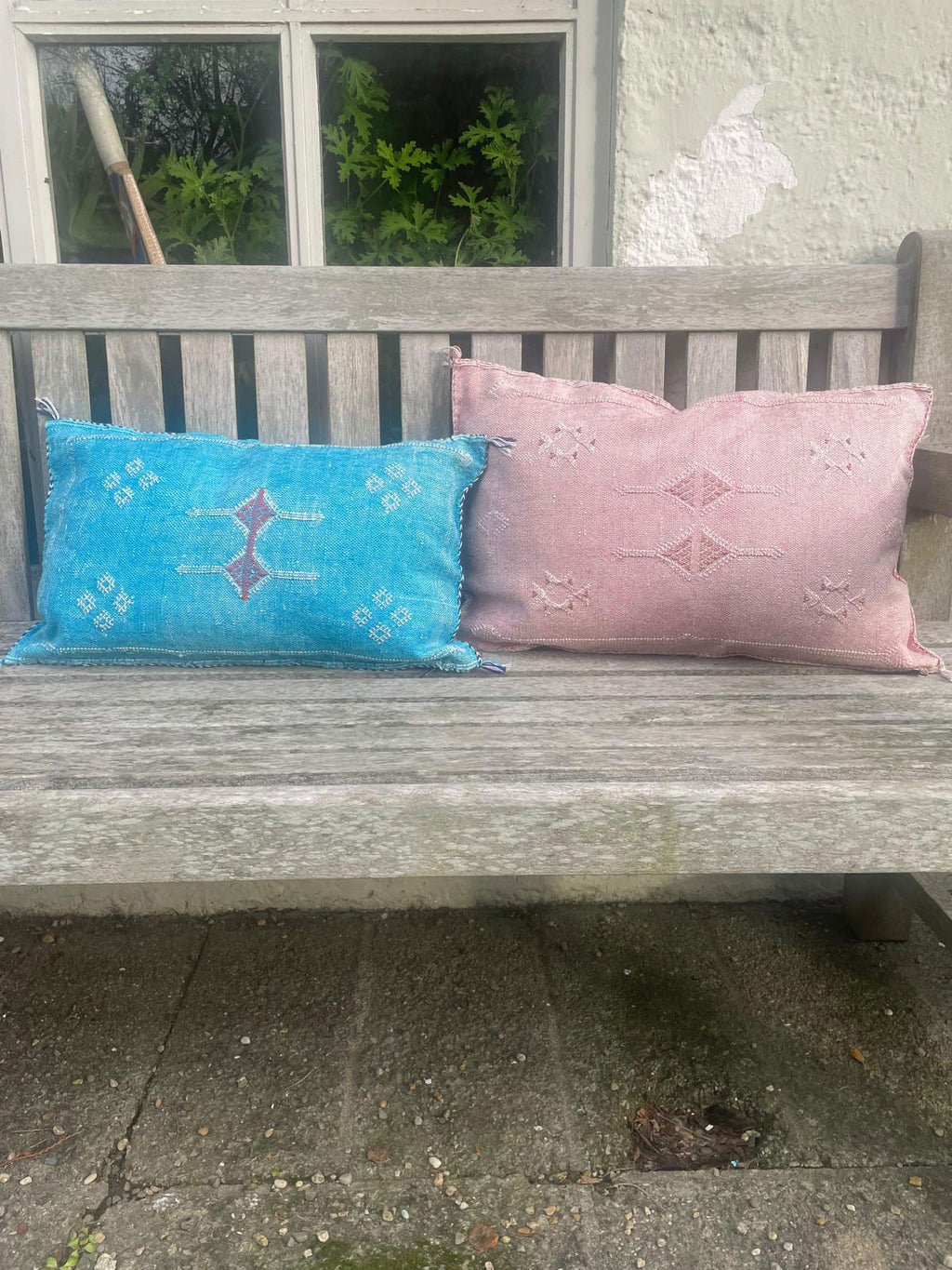 Handmade Moroccan Berber Cushion - Azure (Cover) 62 x 42 cm