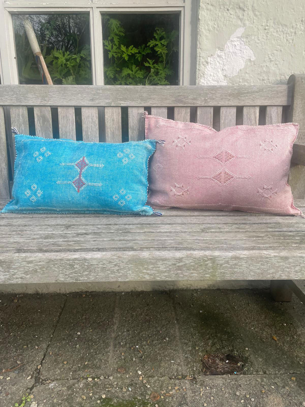 Handmade Moroccan Berber Cushion - Azure (Cover) 62 x 42 cm