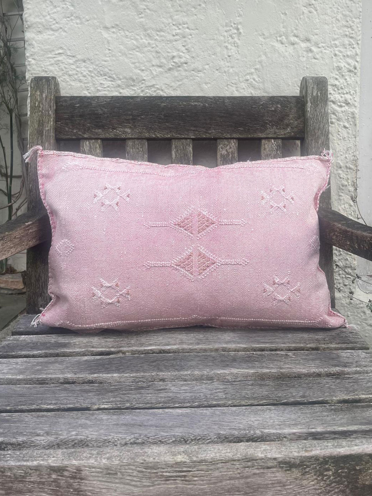 Handmade Moroccan Berber Cushion - Pale Pink (Cover) 62 x 42 cm