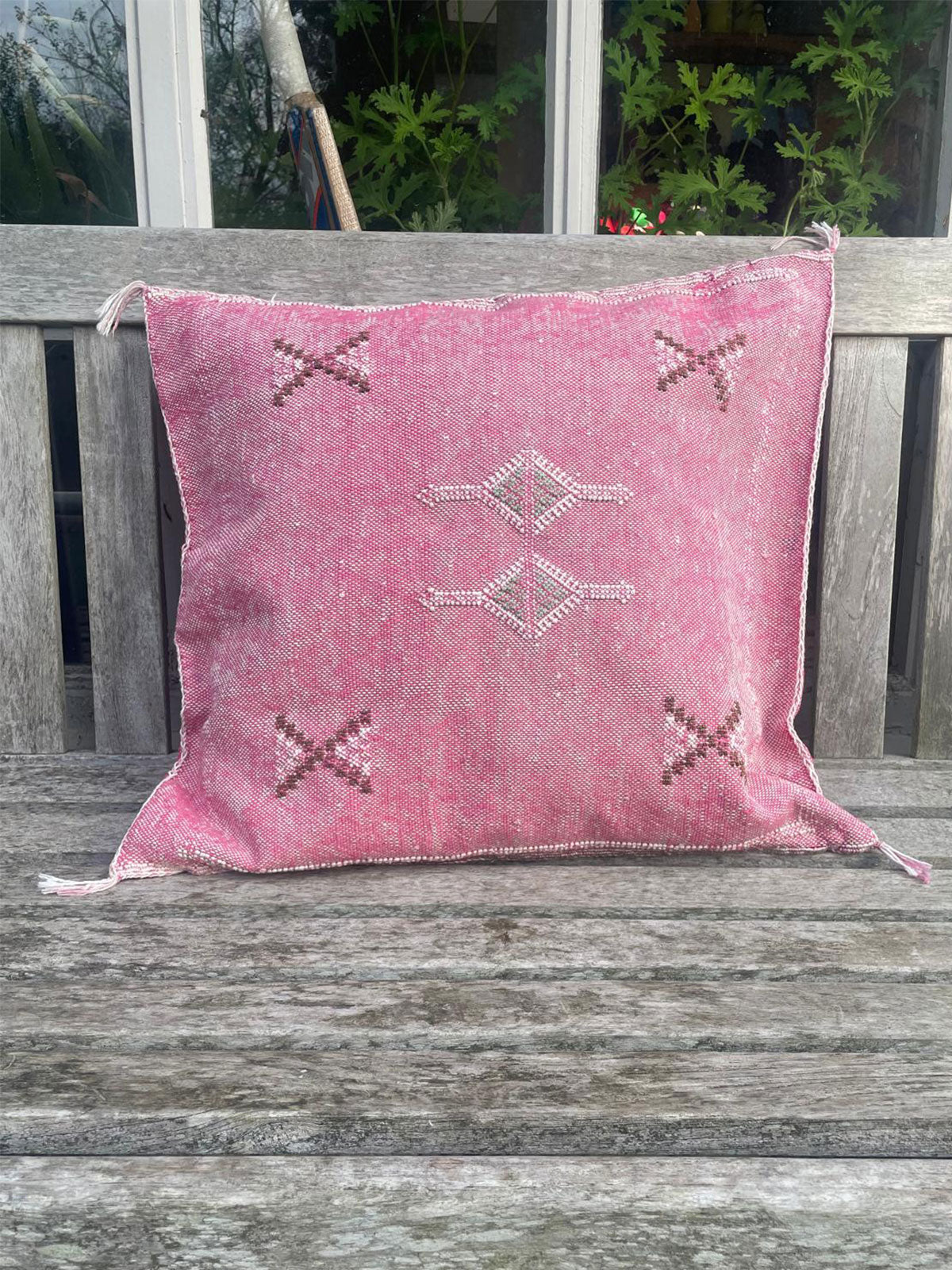 Handmade Moroccan Berber Cushion - Pale Pink (Cover) 49 x 49 cm
