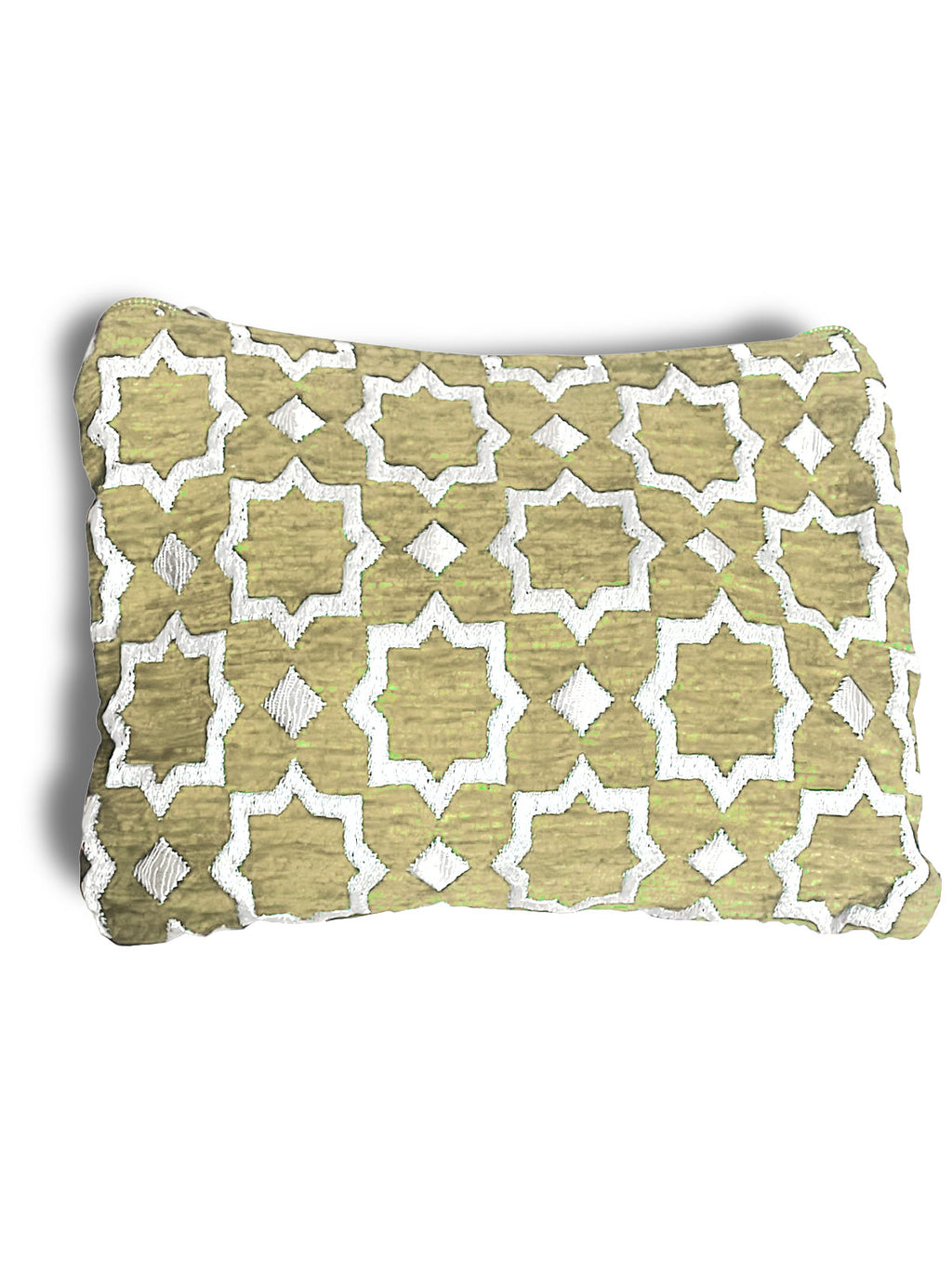 Moroccan Geometric Pattern Clutch Bag in Beige