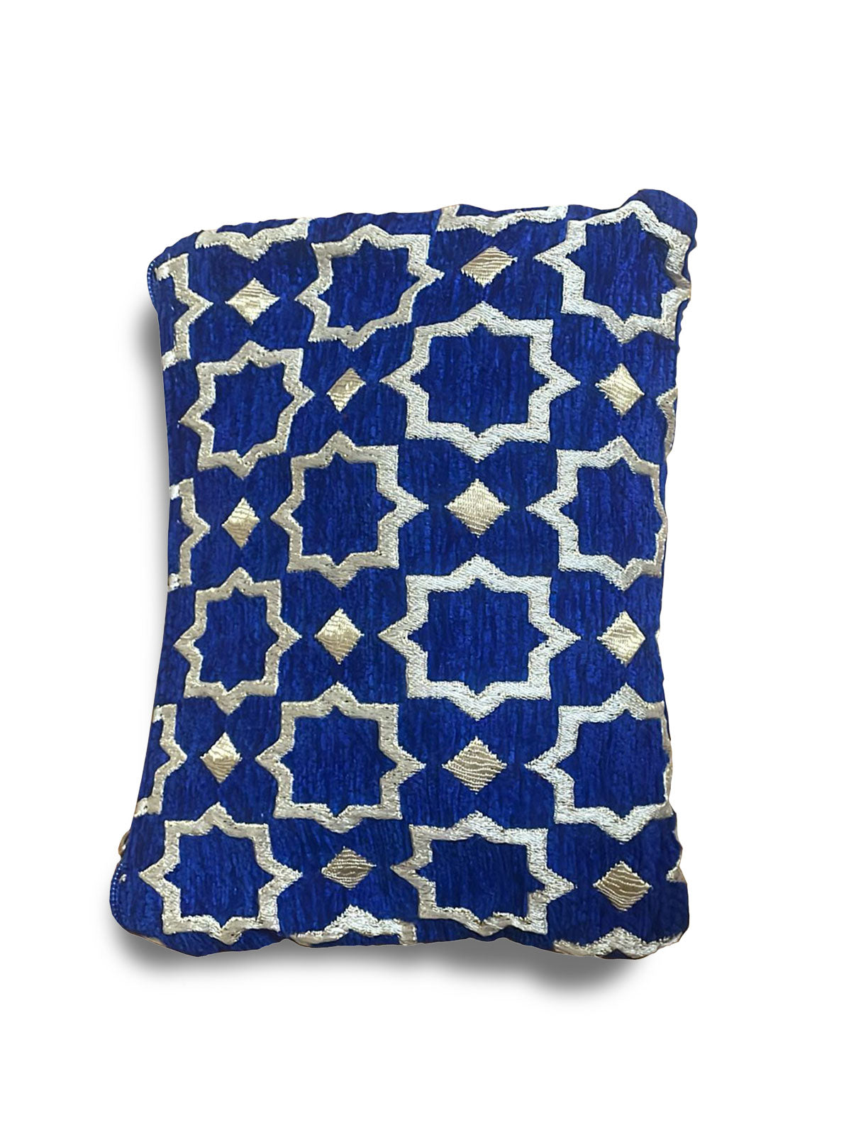 Moroccan Geometric Pattern Clutch Bag in Navy