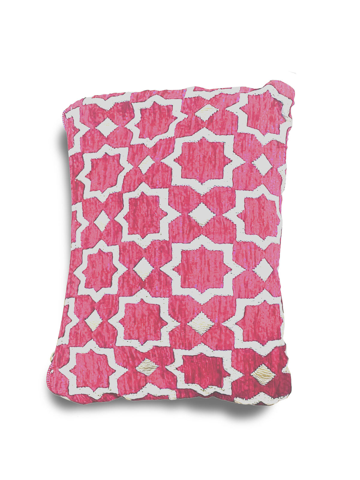 Moroccan Geometric Pattern Clutch Bag in Pink