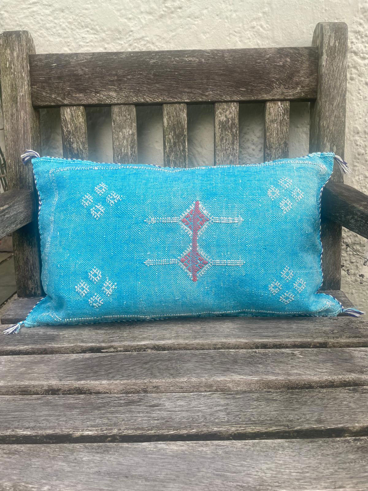 Warda Handmade Moroccan Berber Cushion - Azure (Cover) 62 x 42 cm