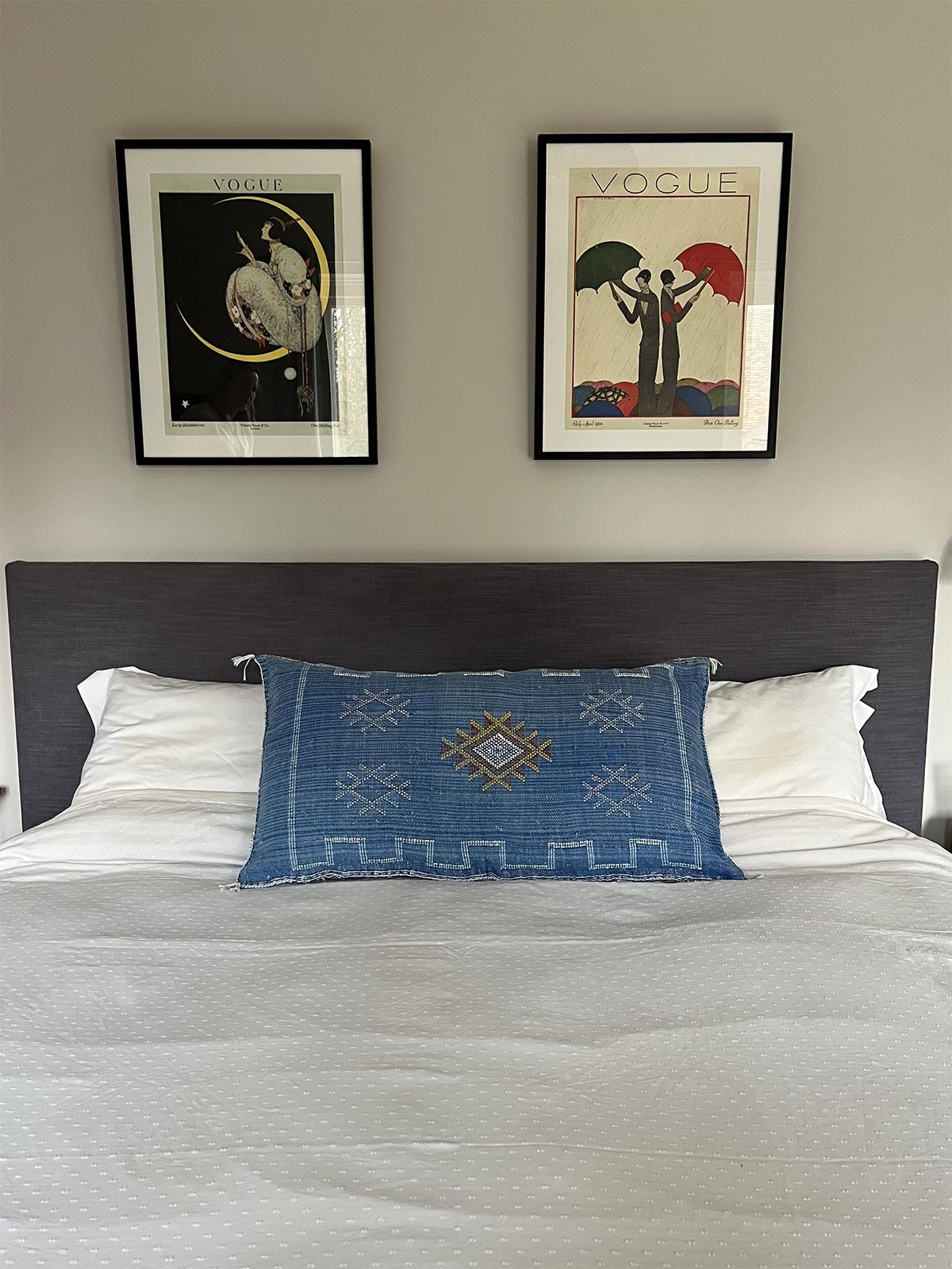 Warda Handmade Moroccan Berber Cushion - Blueberry (Cover) 62 x 42 cm