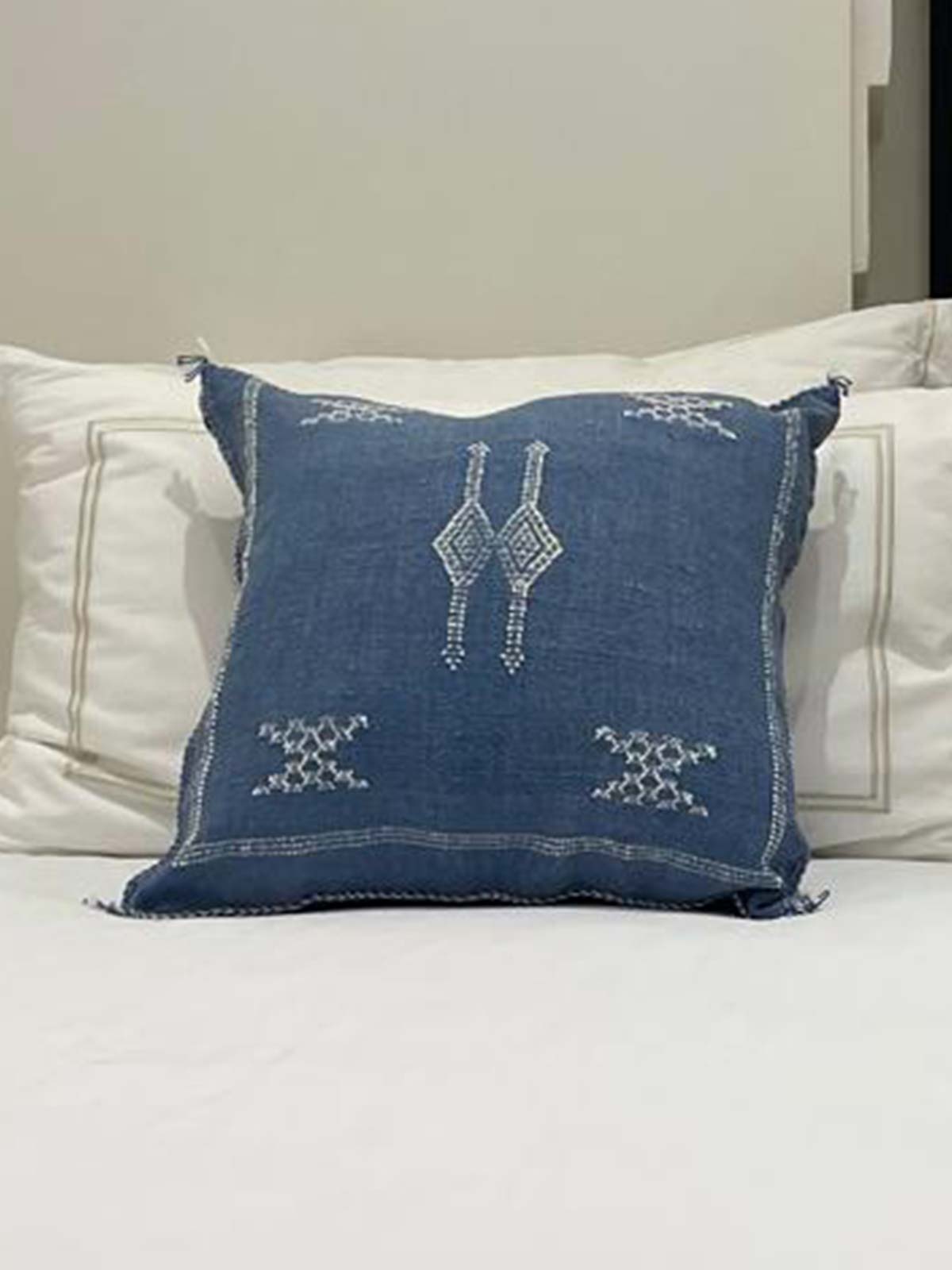 Zanbaq Handmade Moroccan Berber Cushion - Dark Bluebell (Cover) 49 x 49 cm