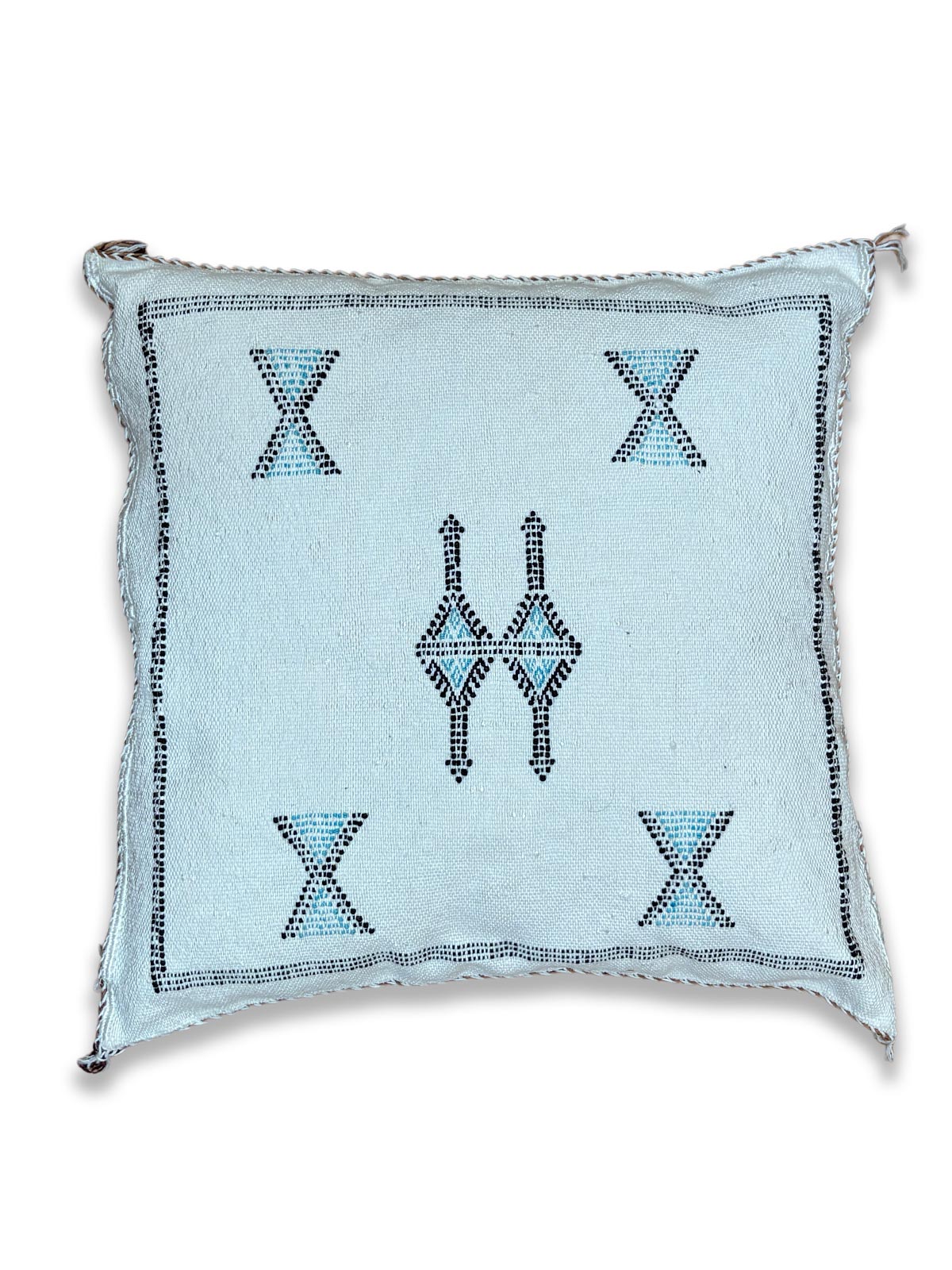 Zanbaq Handmade Moroccan Berber Cushion - Eggshell (Cover) 49 x 49 cm