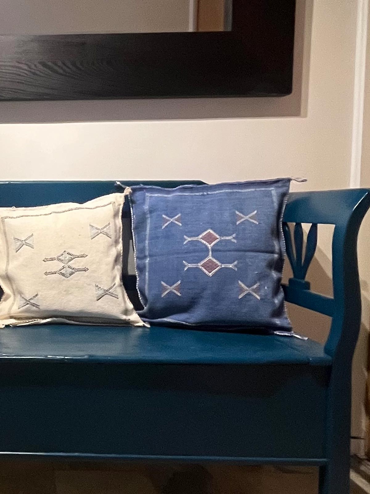 Zanbaq Handmade Moroccan Berber Cushion -Ocean (Cover) 49 x 49 cm