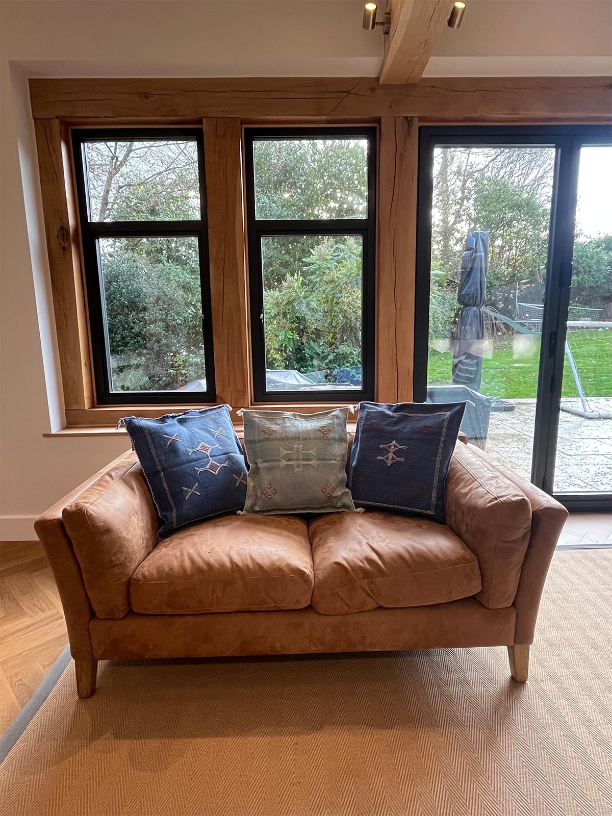 Zanbaq Handmade Moroccan Berber Cushion - Vireo Blue (Cover) 49 x 49 cm