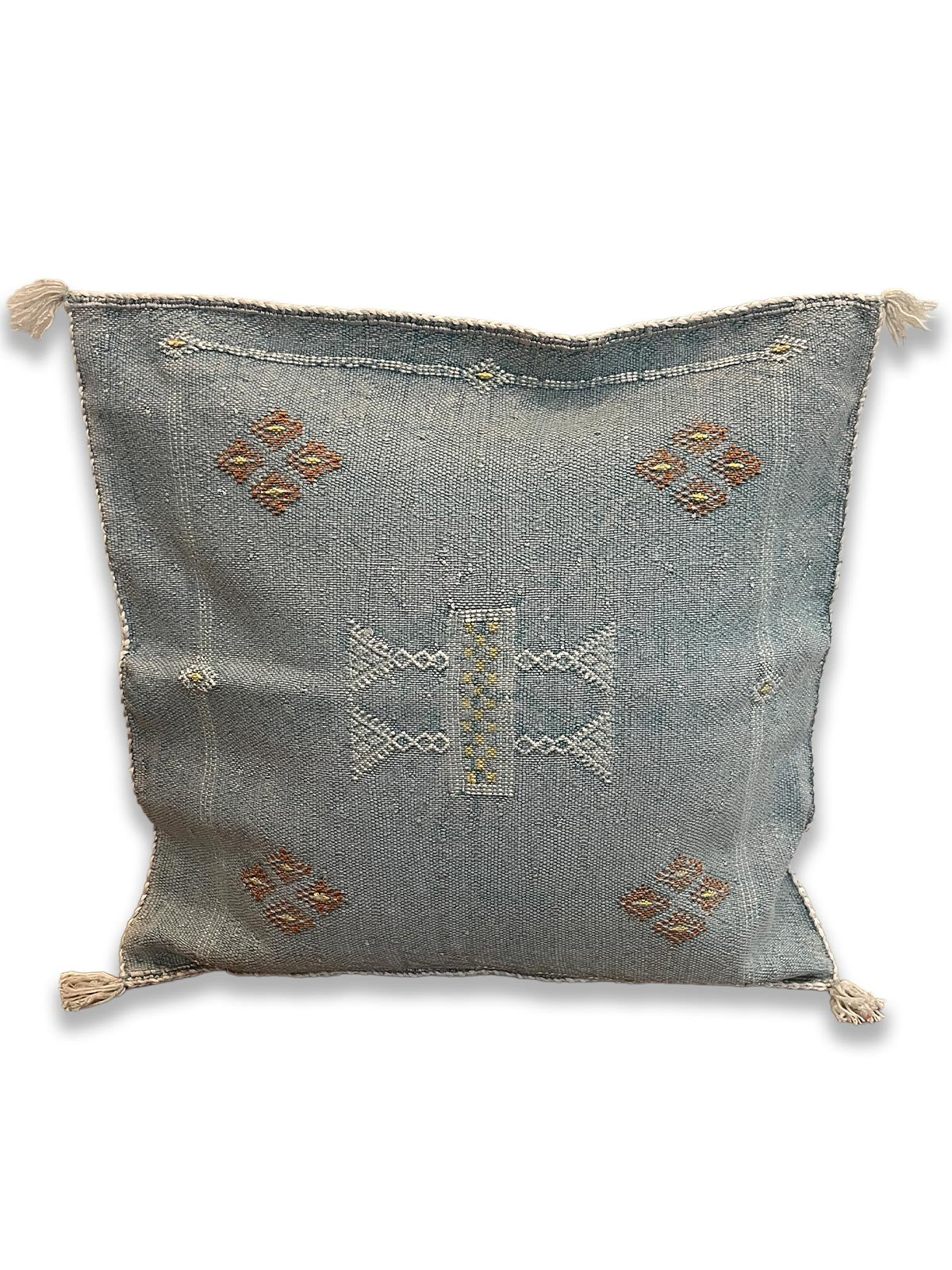 Zanbaq Handmade Moroccan Berber Cushion - Vireo Blue (Cover) 49 x 49 cm